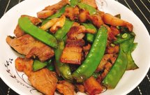 荷兰豆炒五花肉