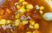 番茄粟米红萝卜瘦肉汤