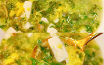 瘦肉豆腐荠菜汤#荠菜吃法大全