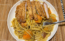 咖喱意面猪排红薯咖喱意面