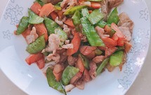 里脊肉炒荷兰豆