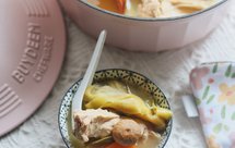 霸王花无花果猪骨汤【北鼎珐琅锅电磁炉版】