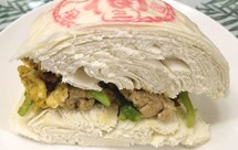 青椒铁板里脊夹馍