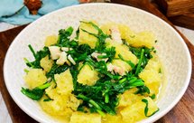 肉皮咸肉片炒韭菜