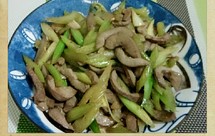 猪腰炒芹菜
