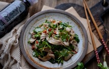 芥末香菜拌腰片