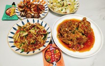 味好美酱香猪肘+凉拌猪耳+菊花杏鲍菇