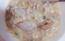 生滚猪杂粥(猪腰，猪肝，粉肠，碎肉)及第粥～三人份简单版