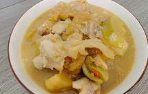 浮皮（炸猪皮）萝卜焖猪手