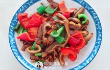 青红椒炒猪耳朵