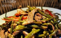 泡椒蒜苗爆炒猪心