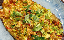 蒜蓉肉末烤茄子