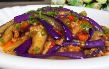 红烧肉沫茄子
