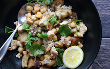 【健康三餐】鹰嘴豆鸡胸茄子饭