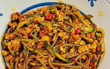 鸡胸炸酱荞麦面｜减脂也能快乐嗦面