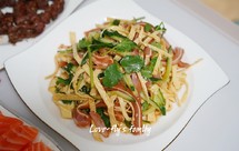 下酒菜-猪耳朵拌黄瓜、豆皮