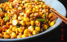 玉米炒肉末【超级下饭的快手家常菜】