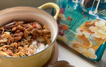 鸡腿笋片煲仔饭