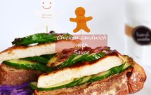 酱汁烤鸡胸三明治