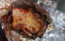 来一只美味荔枝皮烤土鸡