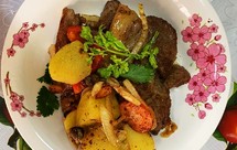 美极酱油孜然香煎猪扒