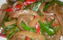青红辣椒炒猪皮