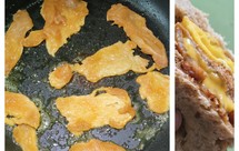 自制三明治里夹的鸡里脊