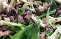 花菜青椒炒猪心