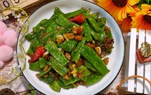 家常下饭菜「肉沫干煸芸豆」