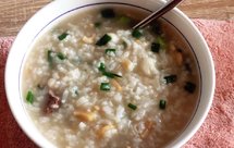 清淡鲜甜猪心虾米瑶柱粥 懒人煲粥 一个电饭煲即可完成