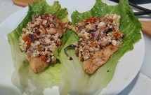 鸡胸肉豆腐生菜taco