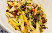 梅干菜酸菜肉末笋片