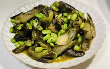 小美家常菜第四十八道——毛豆炒杭茄，妈妈的味道