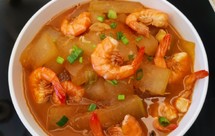 鲜香味美 超级下饭快手菜～冬瓜炖大虾