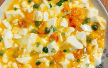 咸鸭蛋黄做的蟹黄豆腐