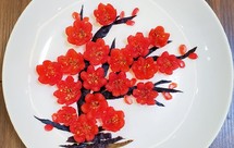 红梅报春（圣女果摆盘）