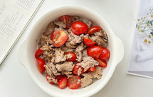 酱油拌牛肉圣女果