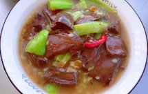 丝瓜烩鸭血