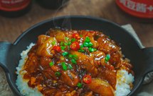 酱汁茄子盖浇饭