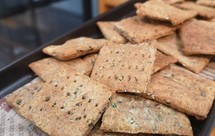 增肌减脂期零食 快手全麦荞麦香葱芝麻苏打饼干 无糖无油 空气炸锅版 消耗全麦粉荞麦粉玉米粉