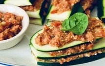 节瓜千层面配自制番茄酱，墙裂推荐！好吃到无法形容！