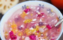 白凉粉或（莲藕粉)芋圆水果捞