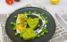 香煎挪威北极鳕鱼佐青豆泥