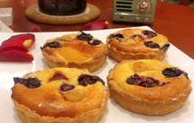 蓝莓黄桃乳酪派