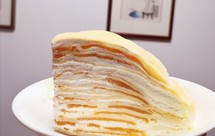 简单好吃的芒果千层蛋糕（面皮也可以通用做班戟）