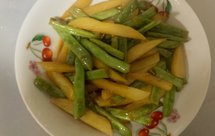 刀豆烧土豆（少盐少油版）