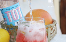 夏季自制水果饮料|满杯西柚蜂蜜气泡饮