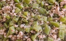 橄榄菜肉末炒刀豆