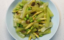毛豆扁尖笋炒瓠瓜 by wqy