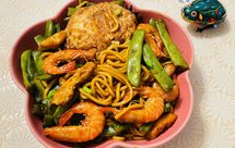 料多的扁豆焖凉面